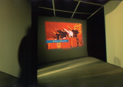 Installation view of Eutopia in the Gallery NBK, Berlin, 2000