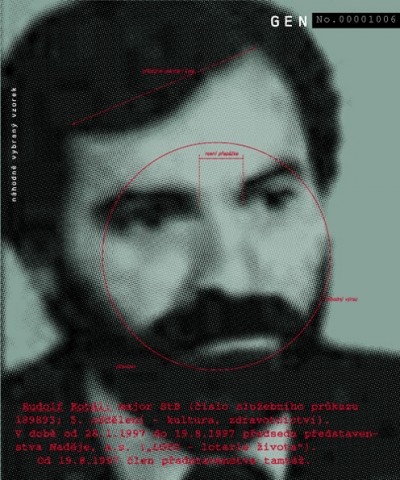 Rudolf Kotál: StB Major (official identification number 189893; 5th section -- culture, health service). From 1. 28. 1997 to 8. 19. 1997 President of the Board of Directors of Naděje, a.s. (“LOTO - lottery of life“). Since 8. 19. 1997 member of the Board of Directors in the same organisation., Cprint, 100x120 cm, 2000