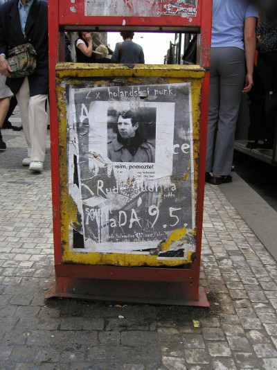 Posters were distributed throughout the city, 2002