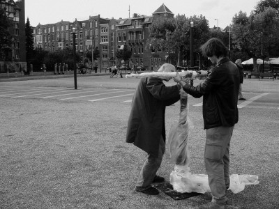 Public space installation view, Amsterdam, 2003