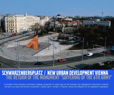 Official poster announcing the development intention in Vienna, 2004